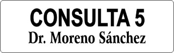 PLACA PARA PUERTAS Grabinco.com