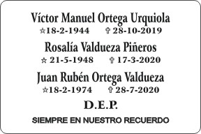 PLACA PARA DIFUNTO Grabinco.com