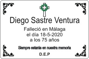 PLACA PARA DIFUNTO Grabinco.com