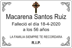PLACA PARA DIFUNTO Grabinco.com