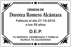 PLACA PARA DIFUNTO Grabinco.com