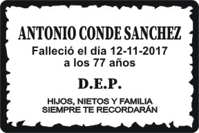 PLACA PARA DIFUNTO Grabinco.com