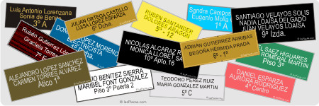 placas para buzones - lasPlacas.com