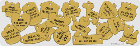 placas para mascotas perros gatos - lasPlacas.com