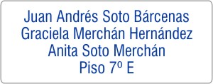 PLACAS para BUZONES - Grabinco.com