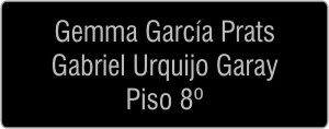 PLACAS para BUZONES - Grabinco.com