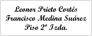 PLACAS para BUZONES - Grabinco.com