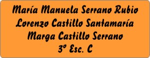 PLACAS para BUZONES - Grabinco.com
