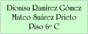 PLACAS para BUZONES - Grabinco.com