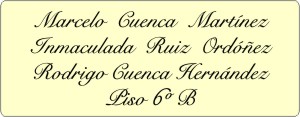 PLACAS para BUZONES - Grabinco.com