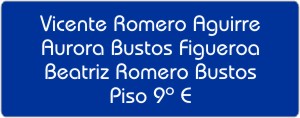 PLACAS para BUZONES - Grabinco.com