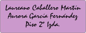 PLACAS para BUZONES - Grabinco.com