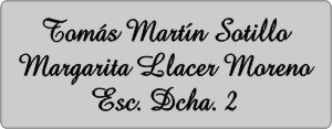 PLACAS para BUZONES - Grabinco.com