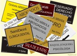 PLACAS GRABADAS PARA PROFESIONALES Y EMPRESAS Grabinco.com