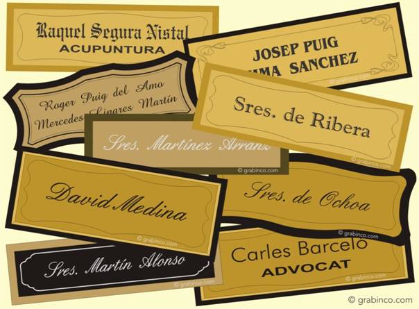 Placa de Latón para Buzón Grabada Placas Buzones - ActualDecor