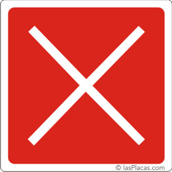 placa para señalizar