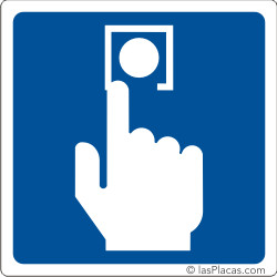 placa para señalizar