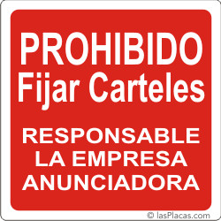 placa para señalizar