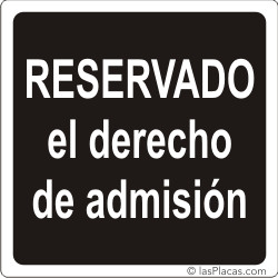 placa para señalizar
