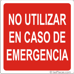 placa para señalizar