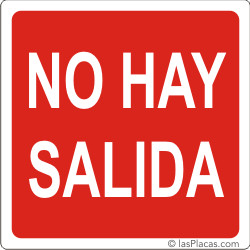 placa para señalizar