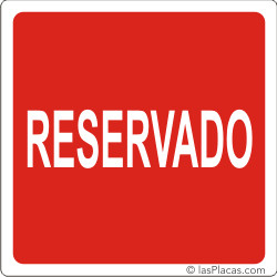 placa para señalizar
