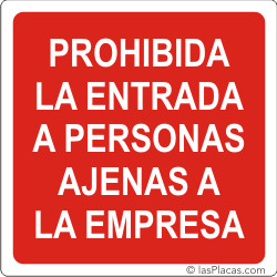 placa para señalizar