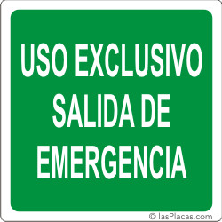 placa para señalizar