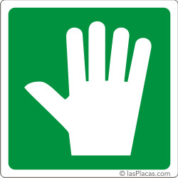 placa para señalizar