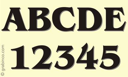 LETRAS Y NUMEROS LN005 Grabinco.com