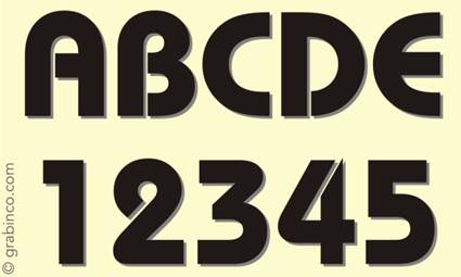 LETRAS Y NUMEROS LN009 Grabinco.com