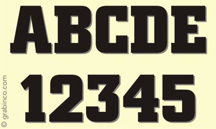 LETRAS Y NUMEROS LN012 Grabinco.com