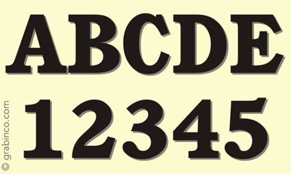LETRAS Y NUMEROS LN013 Grabinco.com