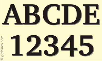 LETRAS Y NUMEROS LN014 Grabinco.com