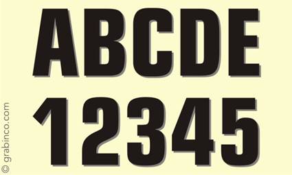 LETRAS Y NUMEROS LN016 Grabinco.com