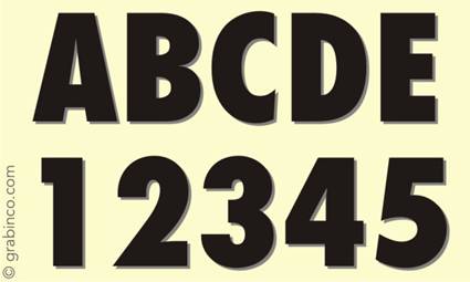 LETRAS Y NUMEROS LN019 Grabinco.com