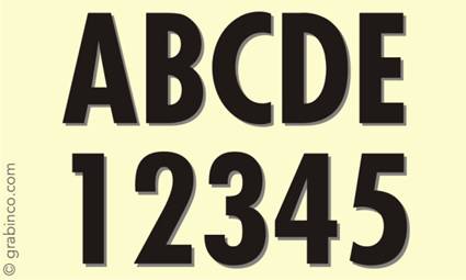 LETRAS Y NUMEROS LN020 Grabinco.com