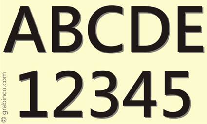 LETRAS Y NUMEROS LN026 Grabinco.com