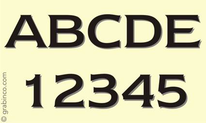 LETRAS Y NUMEROS LN028 Grabinco.com