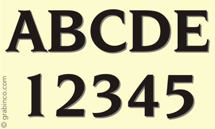 LETRAS Y NUMEROS LN029 Grabinco.com