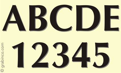 LETRAS Y NUMEROS LN030 Grabinco.com