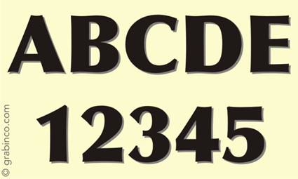 LETRAS Y NUMEROS LN031 Grabinco.com