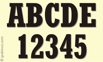 LETRAS Y NUMEROS LN034 Grabinco.com