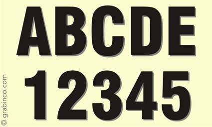 LETRAS Y NUMEROS LN037 Grabinco.com
