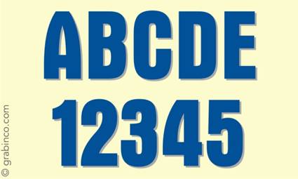 LETRAS Y NUMEROS DE VINILO VL606 Grabinco.com