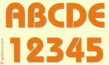 LETRAS Y NUMEROS DE VINILO VL609 Grabinco.com
