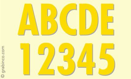 LETRAS Y NUMEROS DE VINILO VL620 Grabinco.com