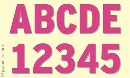 LETRAS Y NUMEROS DE VINILO VL623 Grabinco.com