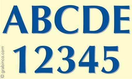 LETRAS Y NUMEROS DE VINILO VL630 Grabinco.com