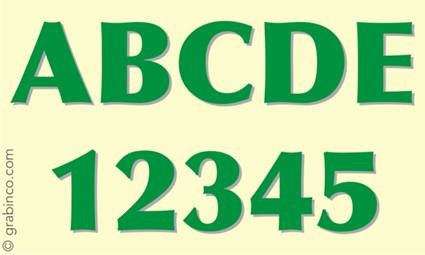 LETRAS Y NUMEROS DE VINILO VL631 Grabinco.com